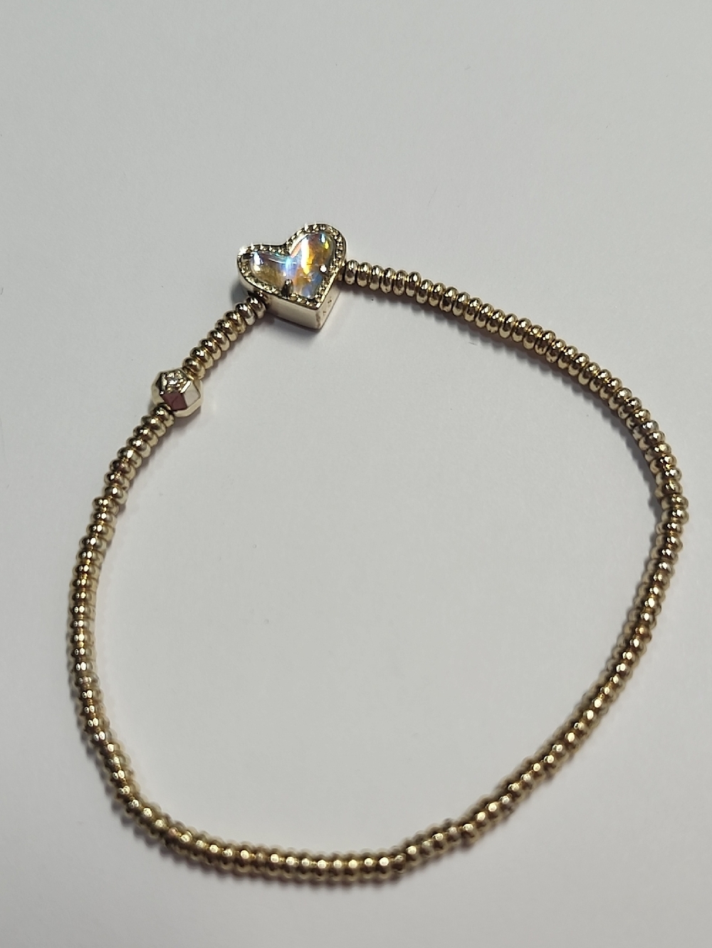Kendra Scott Ari Heart Gold Stretch Bracelet